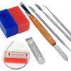 1 Set Dental Wax Carving Tool Set Stainless Steel Versatile Kit Dental Lab Tool Wax Block Carving Knife Wax Carving Positioning Ruler