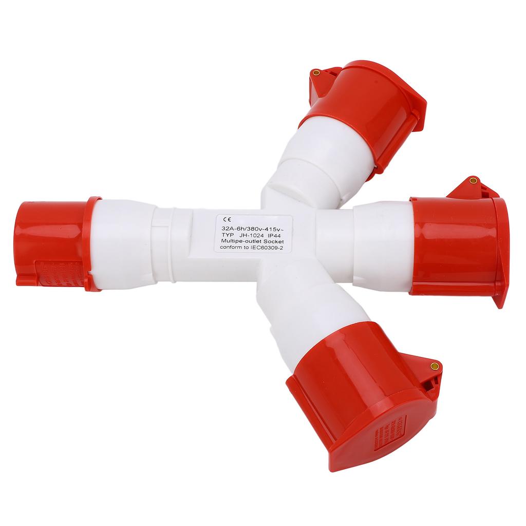 Industrial Plug IP44 Waterproof 1 in 3 Out 4 Pin Multi Sockets Explosion Proof Power Electrical
