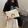 Vintage Damen Umschlag-Clutch-Tasche PU-Leder Große Kapazität Handtasche Mode Halbmond-Schnalle Umhängetasche Elegante Crossbody-Tasche Abendtasche