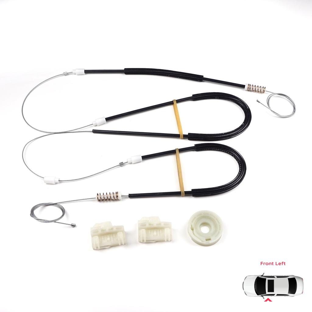 BWR626 Electric Window Regulator Repair Kit Front Left Door for VW Polo MK3 6N1 6N2 Hatchback 1994-2001 4/5 Door 6N4837461