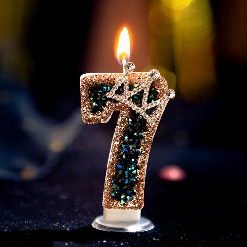 Creative Crown Birthday Number Candles - Adult & Kids Cake Decoration Topper