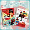 B5 Cute Cat & Apple Pie Loose-leaf Notebook with Removable Binder