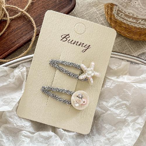 Korean Version Simple Duckbill Clip Hairpin Ocean Shell Star Hair Clip Women Girl Bangs Clip Headdres Hair Accessories