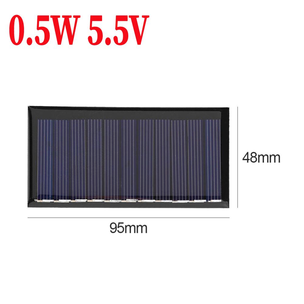 Solar Panel Outdoor 3W/2W/1.5W 5V DIY Solar Cells System for Low-power Electrical Appliances Light Moblie Phone Battery