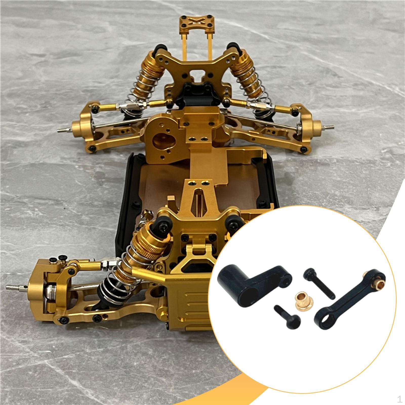 

28T Servo Arm for RC Car, Steering Linkage, High-performance Aluminum Accessories 1:24 Scale чорний