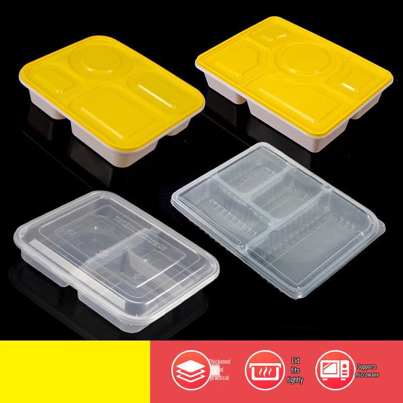 Disposable Partitioned Takeaway Container with Lid