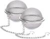 Kankuwar Stainless Steel Mesh Tea Ball Infuser - Set of 2 | Premium Loose Leaf Tea Strainer for Pots | Reusable Fine Mesh Filter for Herbal Tea, Sp