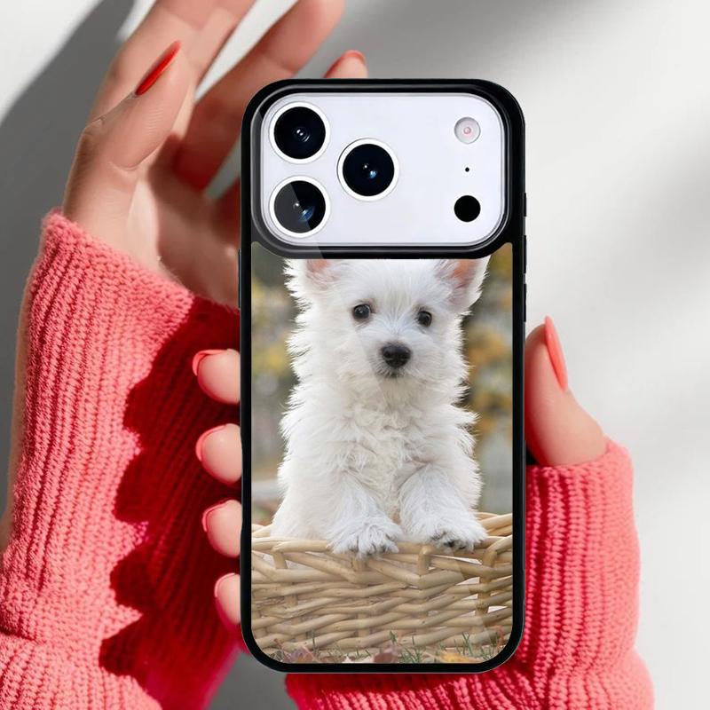 west highland white terrier small white dog Phone Case for iPhone 17 Air 16e 15 14 13 Pro Max Back Cover for 12 11 Pro Coque