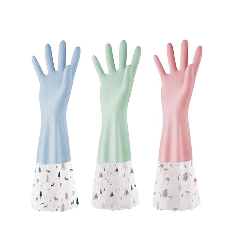 Fleece-lined Rubber Gloves