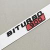 Car Styling Biturbo 800 900 Car Sticker Gloss Black Side Fender Emblem Decals For Mercedes Benz Brabus AMG Modified Accessories QV1