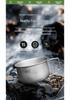 Portable Foldable Titanium Camping Cookware: Multi-functional Purification Pot and Instant Noodle Bowl