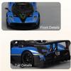 1:32 Pagani Zonda R Huayra Bc Sportwagen Spielzeugmodelle Legierung Druckguss Sound Licht Türen Öffnen Rückzieher Mini-Supersportwagen Für Jungen Geschenke