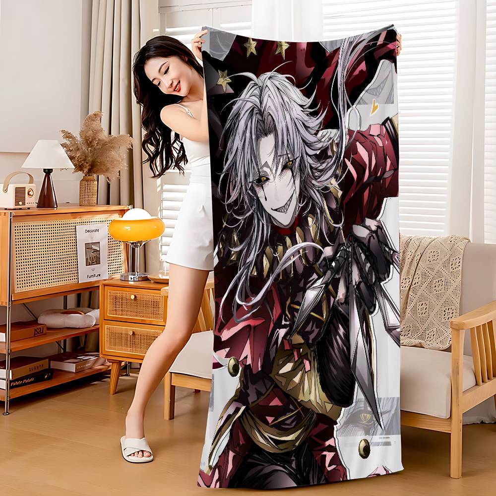 The Freak Circus Pierrot Game Microfiber Printed Beach Towel Mountain Climbing Yoga Beach Swimming Running Absorbent Soft Towel