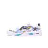 Li Ning Floating Boat Five Blessings PU Height Increasing Balance Support Low Top Skateboard Shoes Unisex White Purple AGCS420-6(TeamRS-)