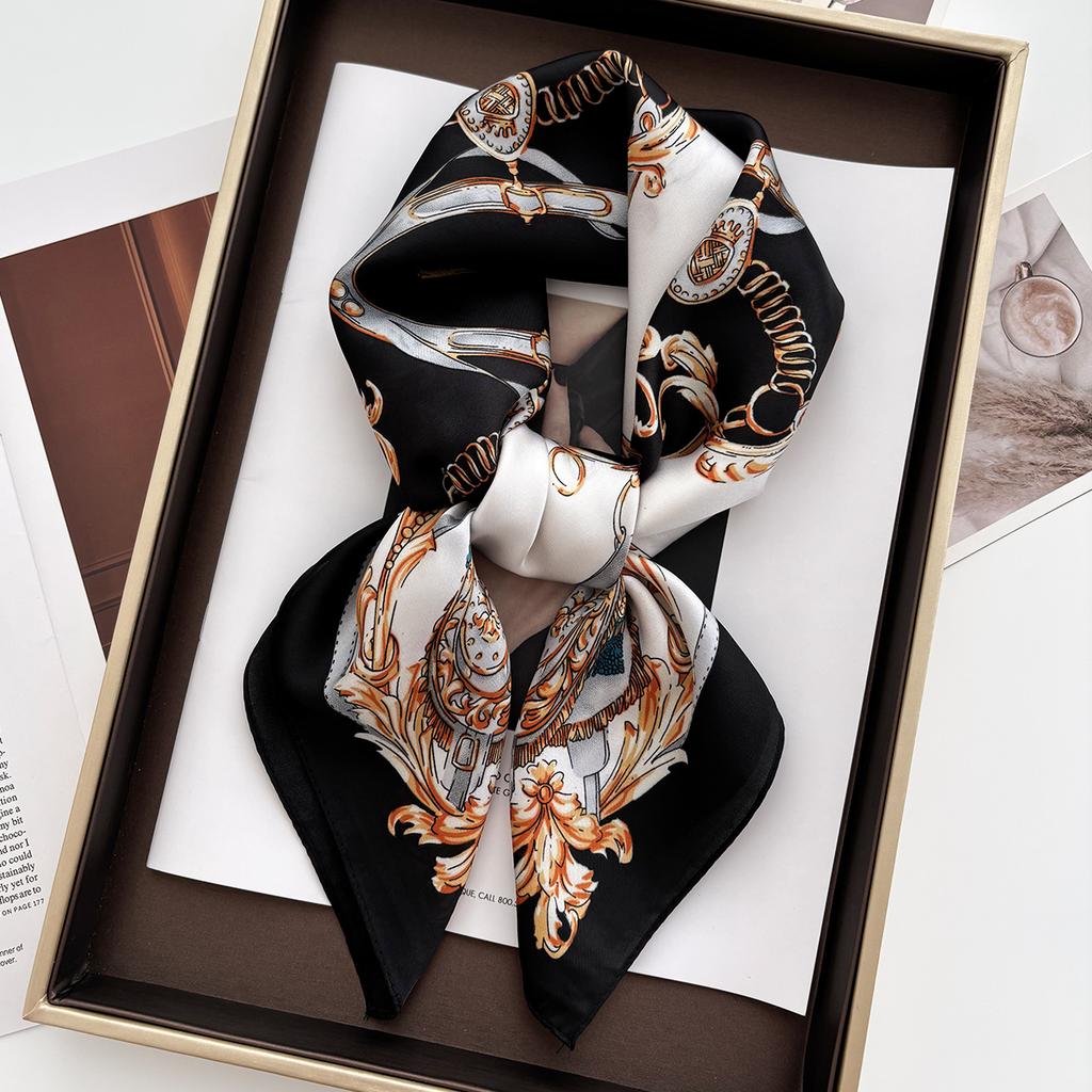 1PC Luxury Square Scarf For Women 70*70cm Beach Scarf Fashion Lady Hair Head Bandana Wraps Female Neckerchief Hijab Shawl