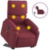 Vidaxl Lift-Up Massage Chair, Electric, Reclining, Red