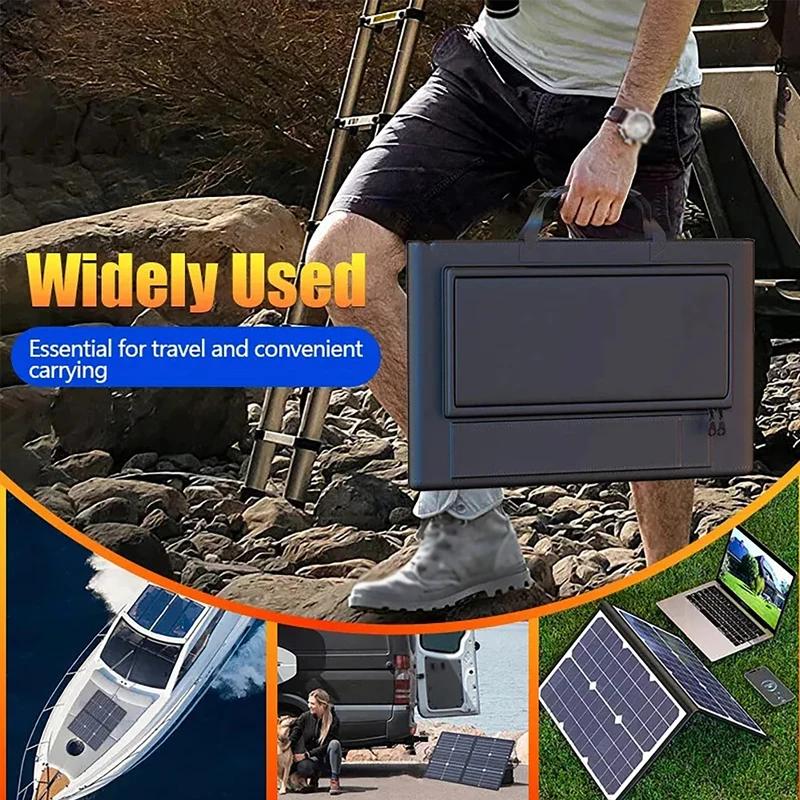 1000W Solar Panel Portable Folding Bag USB Type-C DC Output Solar Charger Outdoor for Car Boat Caravan Camping Power Generator