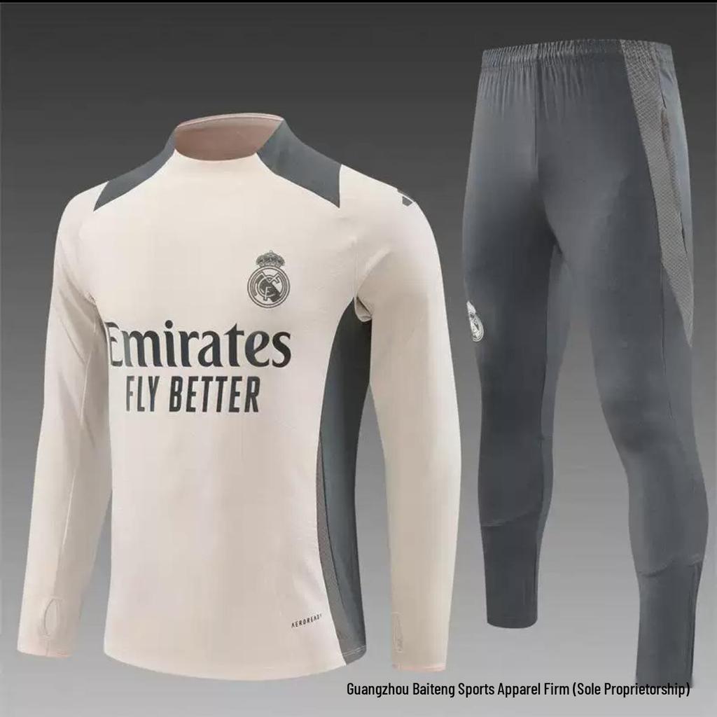 New Real Madrid Vs. Barcelona Adult Match Jersey and Training Suit Set 2526