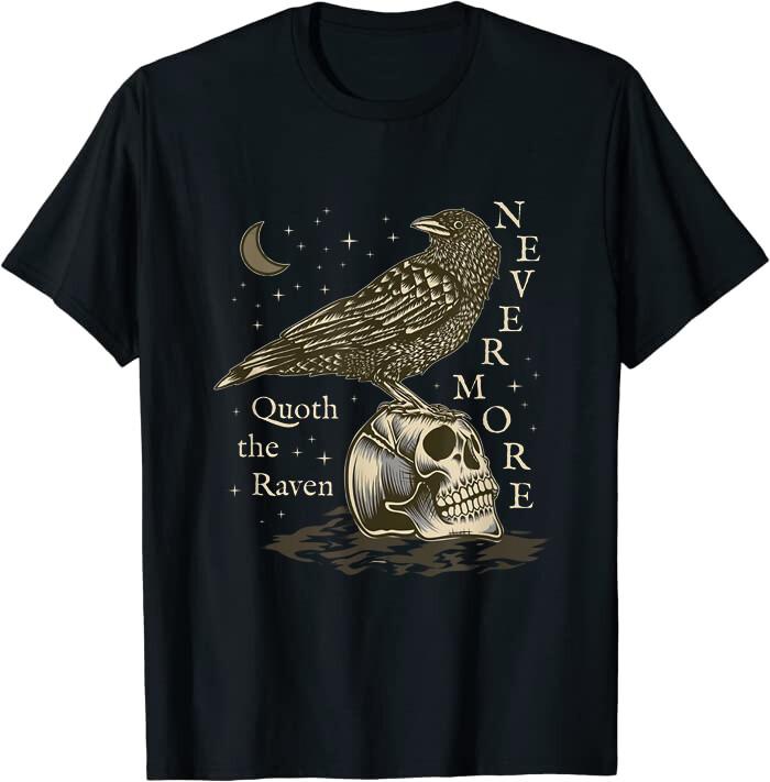 Nevermore The Raven Edgar Allan Classic T-shirt XXL