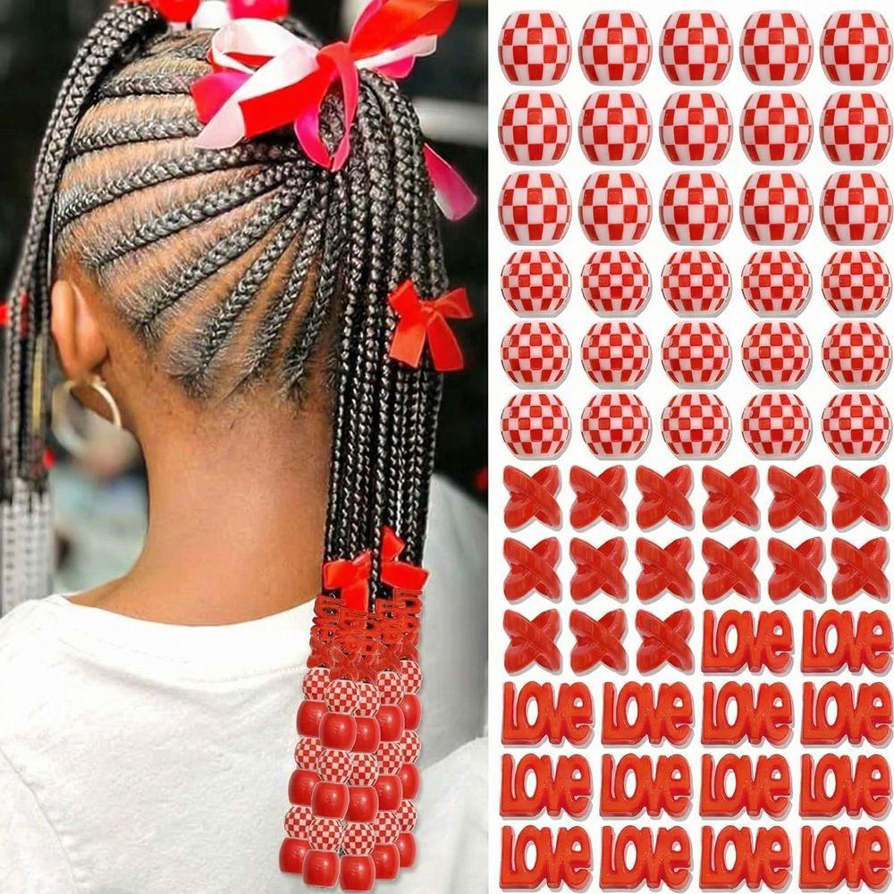 

Multi-Color Colorful Hair Beads Kits DIY Painless Braiding Beads New Dreadlock Braids Decor Girls Style 7