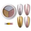 Aurora Triple-Color Nail Mirror Powder Set