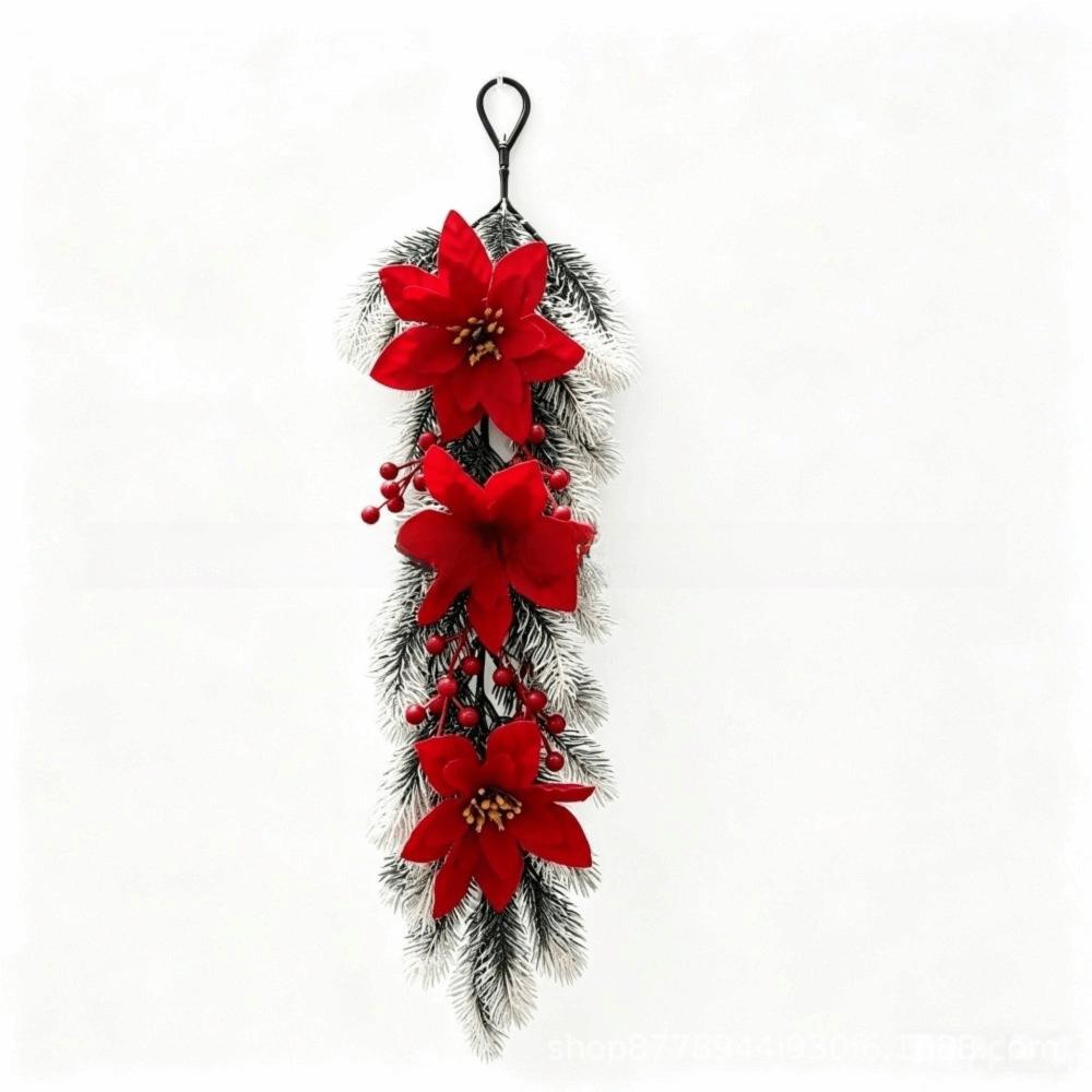 Faux Flower Artificial Pine Branch Wall-Mounted Hanging Ornament Christmas Hanging Vine Home Party