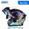Jiekai Full-Face Flip-Up Motorcycle Helmet for Men & Women - Winter Electric Vehicle Safety Helmet