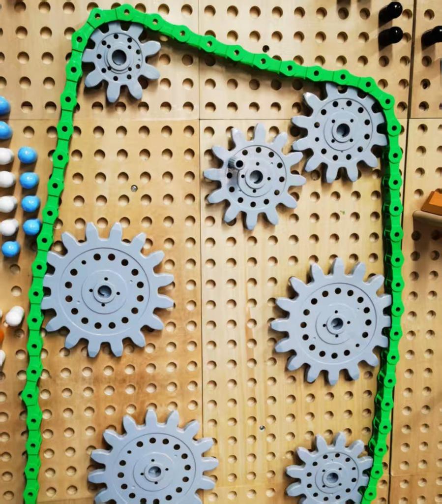 Peg Beads Wall Toy: Interactive Wooden Blocks & Wall Decoration Game for Kindergarten.