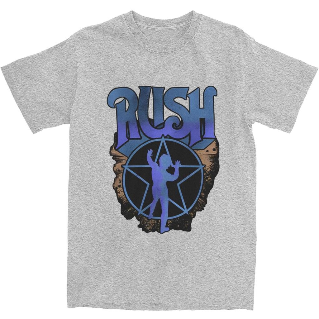 Herren T-Shirt Bestes Cover Rush Band Musik T-Shirts Mode Sommer T-Shirts Tolles Design Reine Baumwolle Oberteile Übergröße