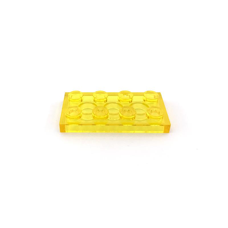 Rainbow Pig MOC Particles 3020 Plate 2 x 4 For Building Blocks Parts DIY Compatible Assembles Educational Tech Parts Toys