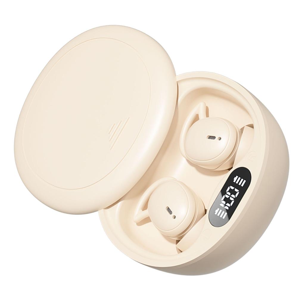 Wireless Earbuds Digital Display Skin Friendly Portable Noise Blocking Earphones for Sleeping
