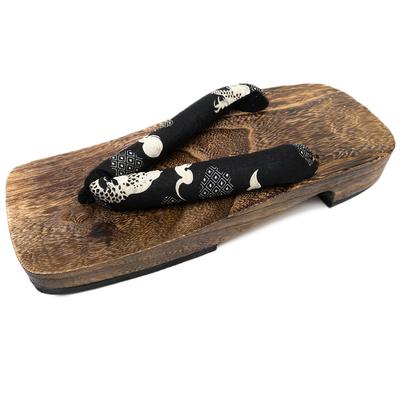 Geta Paulownia Wood with Tea Base for Men [KYOETSU] (Japanese Clogs) (LL, 2)