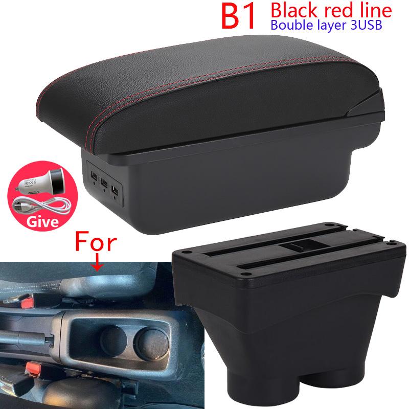 For Peugeot 208 Armrest Box 2012-2018 Car Armrest Auto Storage Box Car Accessories Retrofit Parts Interior Detail leather Simple
