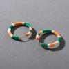 Summer Vacation Beach C-Shaped Ceramics Colorful Candy Color Exaggerated Earrings Earrings Female Niche Dopamine Earrings