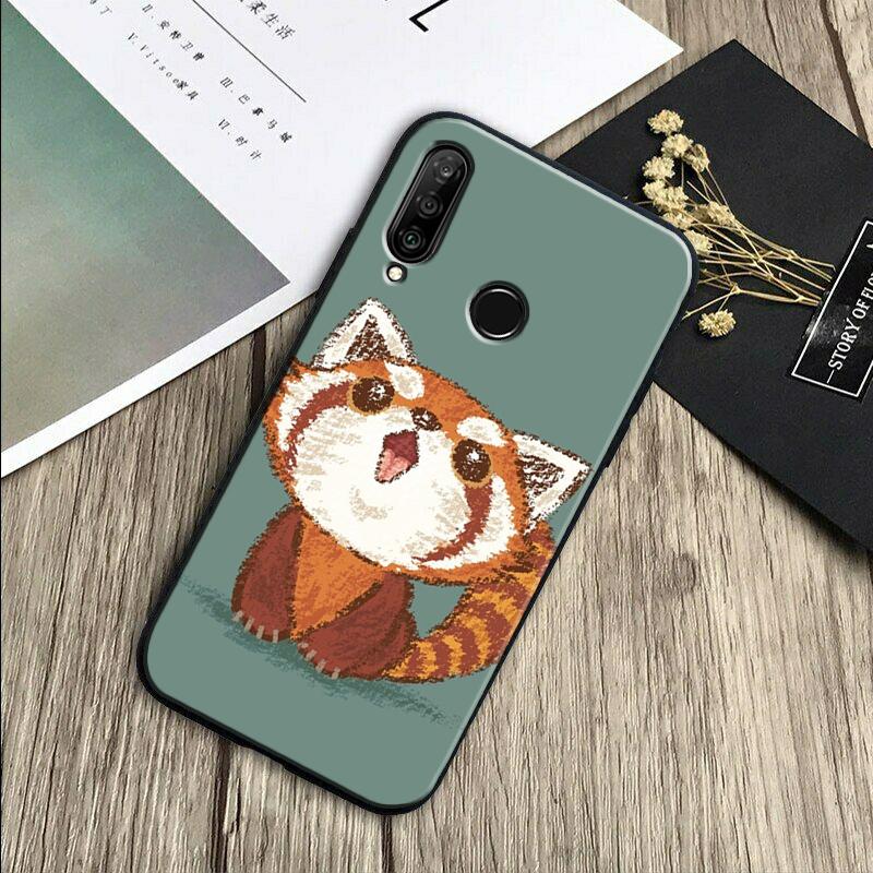 Roter Panda Niedliches Tier Für Huawei Nova Y70 Y91 Y61 Y72 Y73 Y90 Y60 3i 7i 8i 11 12i 9 10 SE P20 P30 Pro P40 Lite Hülle