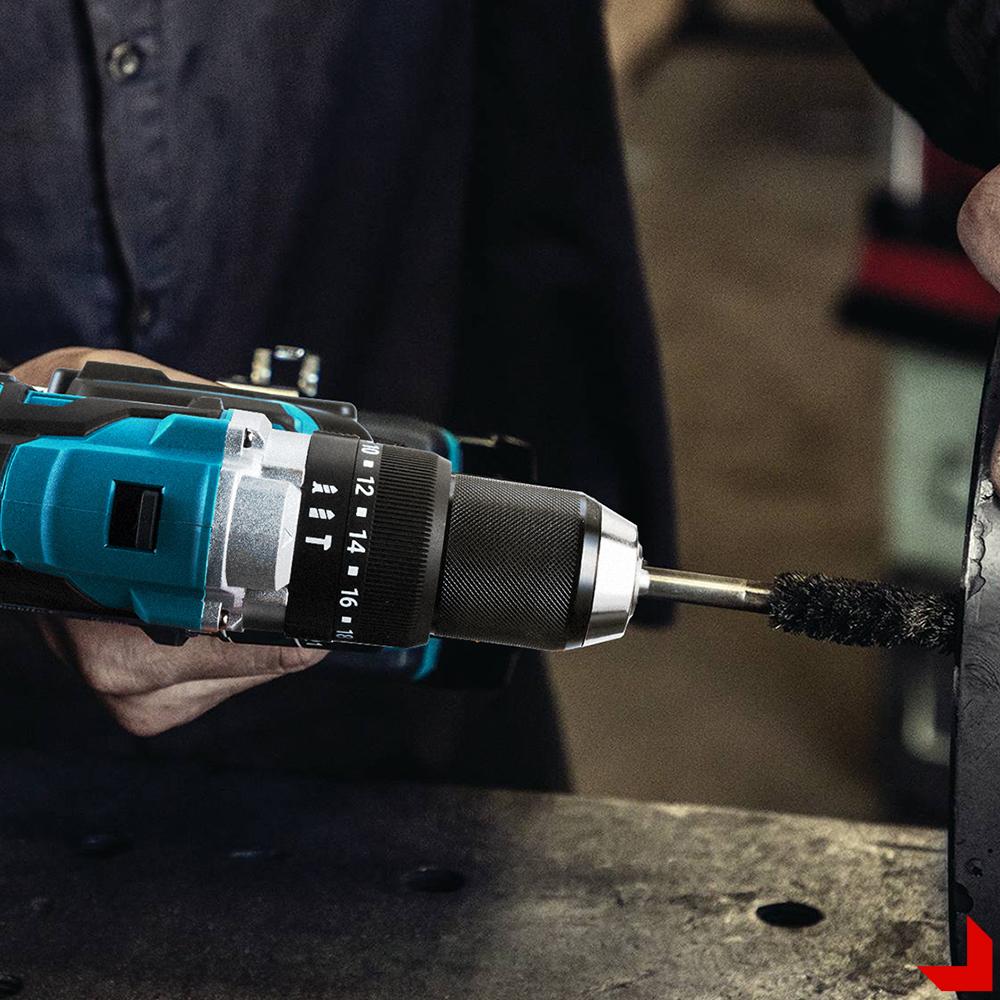 Perceuse à percussion électrique sans balais 1500 W, couple 20 + 3, tournevis électrique 3 en 1, perceuse à percussion, outils électriques pour batterie Makita 18 V