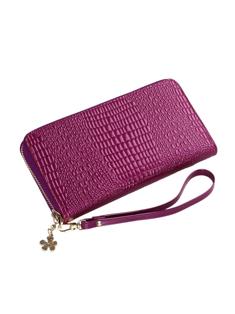 Fashion Women Wallet Long Zipper Clutch Purse Pu Leather Credit Card Holder Wallet