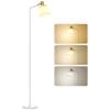 Modern Standing Lamp, Floor Lamp with 350 Degrees Rotatable Head for Living Room, White