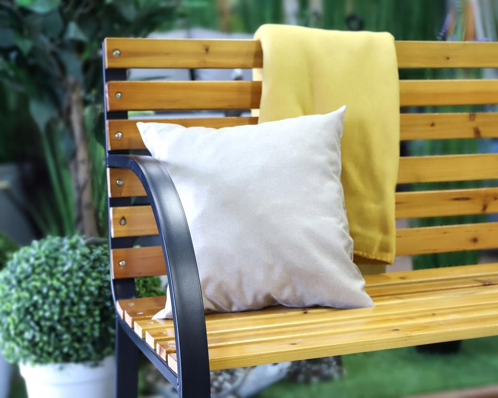 GARTENBANK park holz metall bank