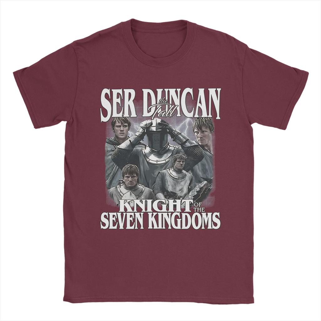 Ser Duncan the Tall A Knight of the Seven Kingdoms Tee Shirt for Unisex Women Printed T Shirts 100 Cotton Clothes