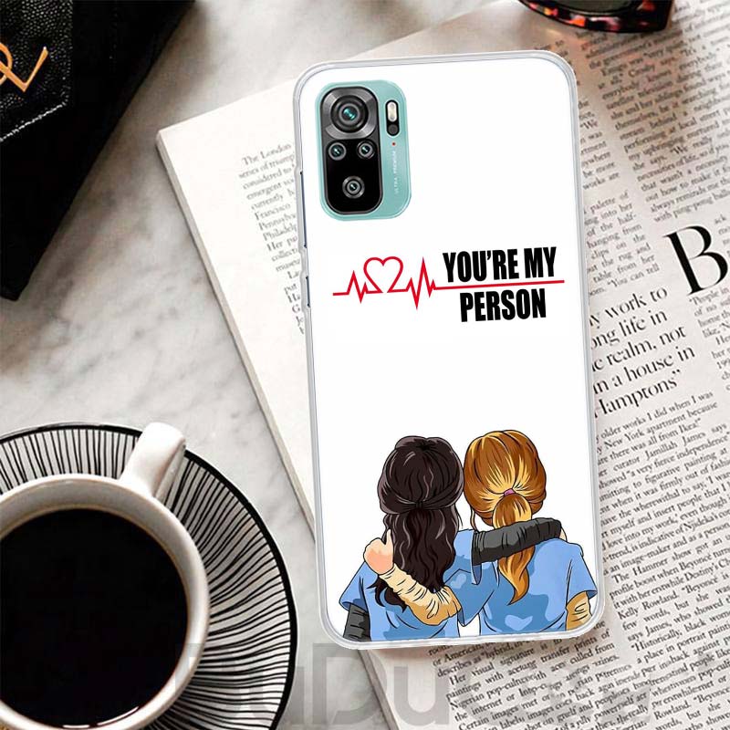 Greys Anatomy Person Cover For Xiaomi Redmi Note 14 13 12S 12 11 Pro Plus Phone Case 11S 10S 10 11E 11T 14Pro 13Pro Print Coque