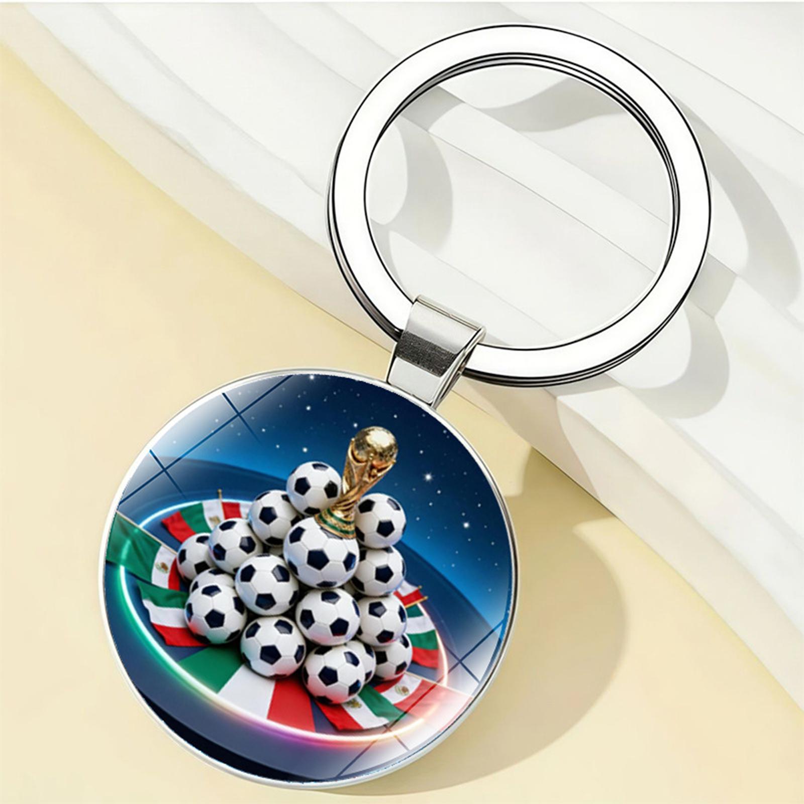 Football Souvenir Golden Ball Award Commemorative Item Keychain One Size