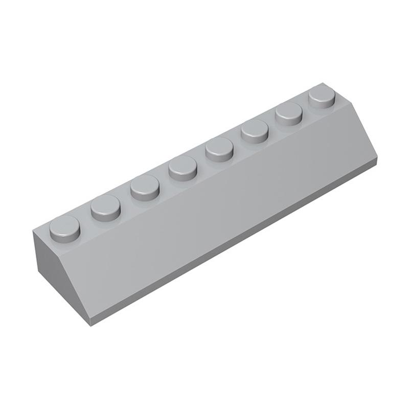 Non-Toxic Moc 10Pcs 4445 Slope 45 2X8 Building Blocks Kit House Castle Sloping Roof Bricks Particle Educational Toy Children Birthday Gift