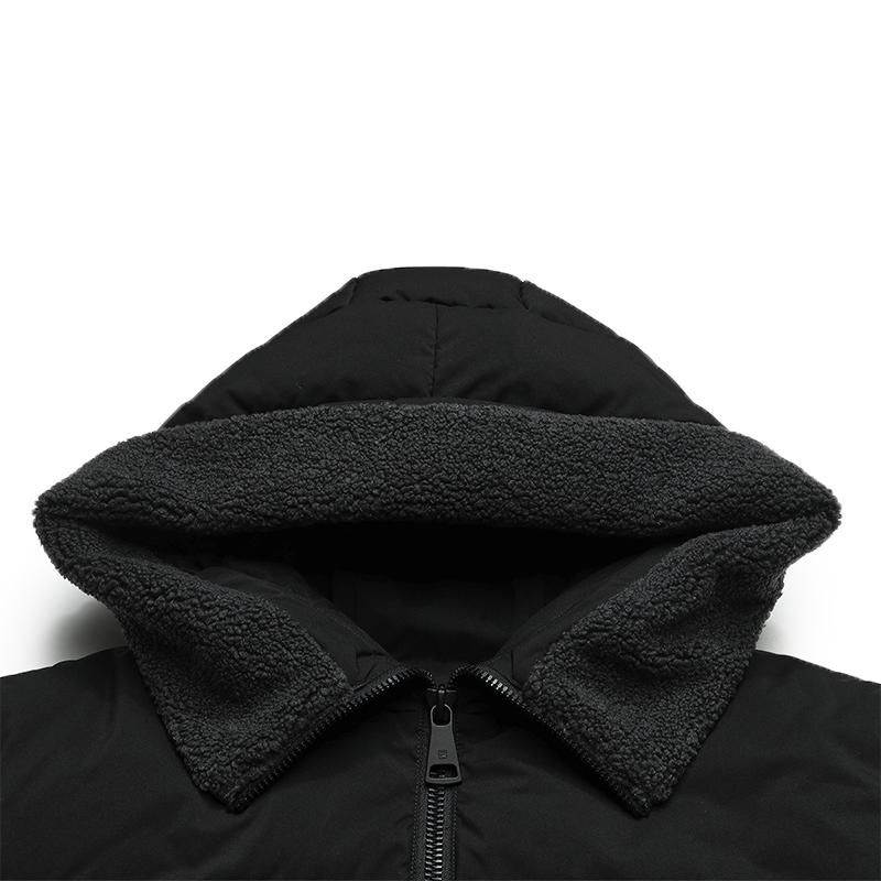 FILA Golf Series Classic Simple Casual Sports Stain-Resistant Soft Goose Down Short Hooded Jacket Women Jackets A11W545930F-BK