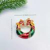 Luxury Exquisite Christmas Rhinestones Brooch Pin For Women Unisex Garland Bell Versatile Brooch Party Backpack Accessories Gift