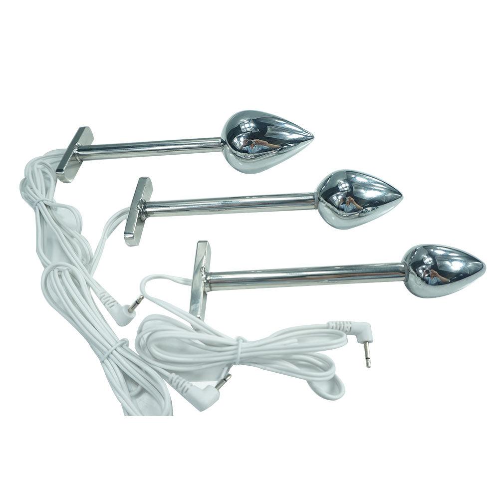 Metal Alloy Electric Shock Physiotherapy Butt Plug Anal Plug Adult Sex Alternative Masturbation Device Gay Sex Toys