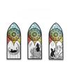 6 Pcs PET Bookmarks Black Cat Pattern Page Markers Page Clips Bookmark for Student Office Reading Stationery