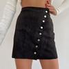Women's Sexy Little Miss Puffer Skirt Autumn Winter New Fashion One-Buckle Bodycon Mini Skirt