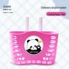 GEETHA Cartoon Panda Children's Bicycle Basket