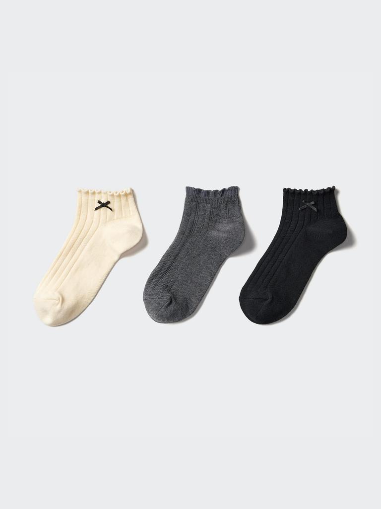 Uniqlo Japan Girls Short Socks 3 Pairs